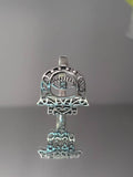 Sterling Silver Hand of Fatima Protection Amulet Ring - view 3