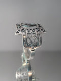 Sterling Silver Hand of Fatima Protection Amulet Ring - view 9
