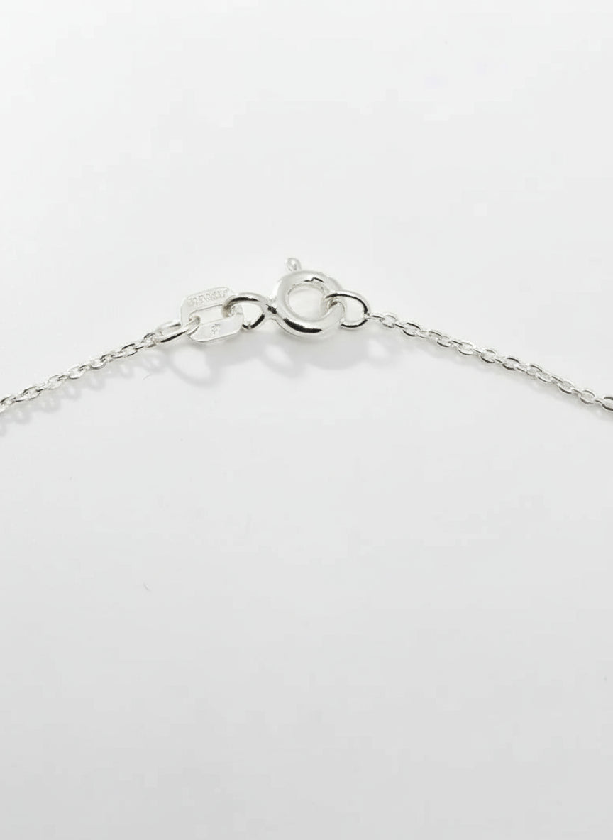 Sterling Silver Dainty Beaded Bracelet, Anklet, Choker Chain - view 7