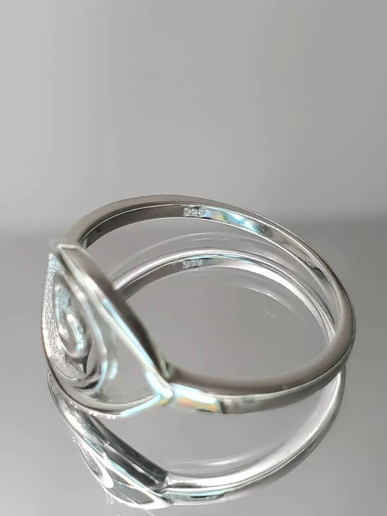 Eye of Horus Ra Sterling Silver Ring - view 5