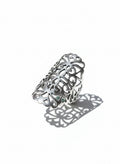 Sterling Silver 925 Filigree Shield Ring - view 3