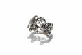 Elephant Mandala Sterling Silver Ring - view 5