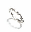 Dainty Minimalist Swirl Sterling Silver Ring - view 5