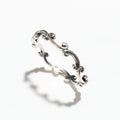 Dainty Minimalist Swirl Sterling Silver Ring