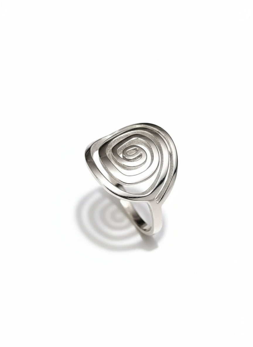 Sterling Silver Spiral Ring - view 3