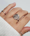 Sterling Silver Spiral Ring - view 4