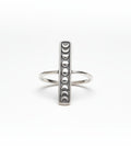 Moon Phases Sterling Silver Ring - view 5