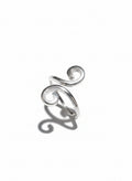 Sterling Silver 925 Spiral Minimalist Adjustable Ring - view 3