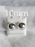 Sterling Silver 925 Dainty Simple Round Stud Earrings - view 9