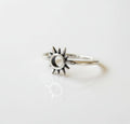 Sterling Silver Minimalist Sun Ring - view 3
