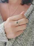 Sterling Silver Dainty Chevron Ring - view 7