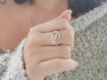Sterling Silver Spiral Adjustable Ring - view 7