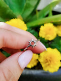 Sterling Silver Minimalist Sun Ring - view 4