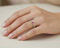 Sterling Silver Emerald Cut Garnet Ring - view 2