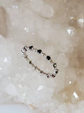 Sterling Silver 925 Black Onyx Eternity Ring - view 6