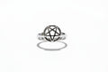 Sterling Silver Pentagram Star Ring - view 3