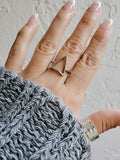 Slice of Life Triangle Sterling Silver Ring - view 9