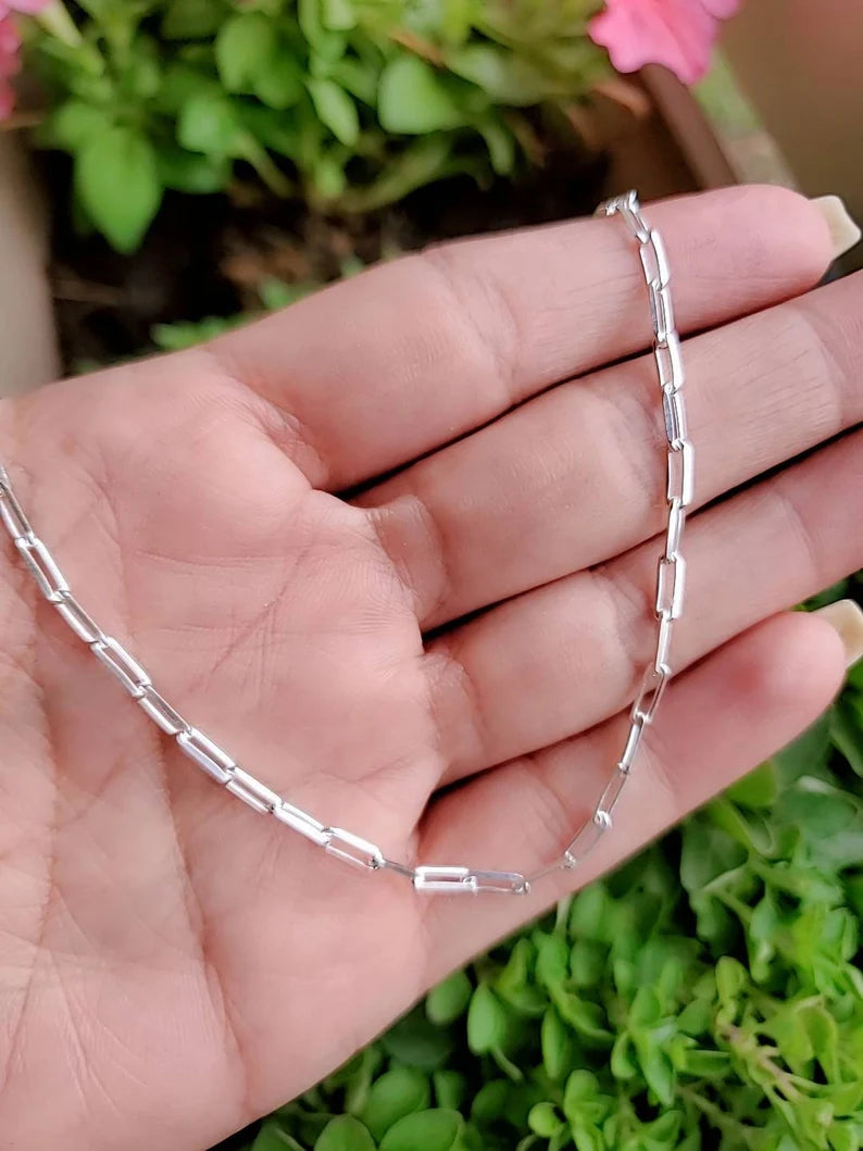 Sterling Silver Paper Clip Chain - view 9