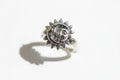 Moon Sun Face Sterling Silver Ring - view 3