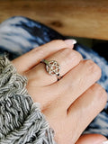 Sterling Silver Pentagram Star Ring - view 2