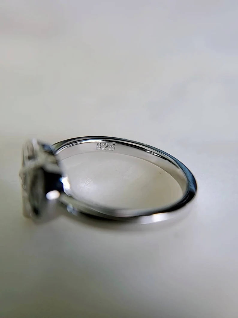 Sterling Silver Pentagram Star Ring - view 7