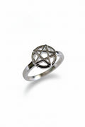Sterling Silver Pentagram Star Ring