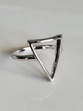 Slice of Life Triangle Sterling Silver Ring