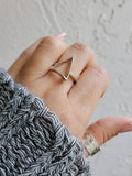 Slice of Life Triangle Sterling Silver Ring - view 5
