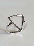 Slice of Life Triangle Sterling Silver Ring - view 6