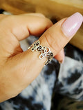 Elephant Mandala Sterling Silver Ring - view 3