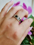 Sterling Silver Moon Star Celestial Ring - view 3