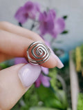 Sterling Silver Spiral Ring - view 6