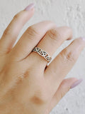 Celtic Sterling Silver Thumb Ring - view 4