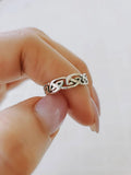 Celtic Sterling Silver Thumb Ring - view 2
