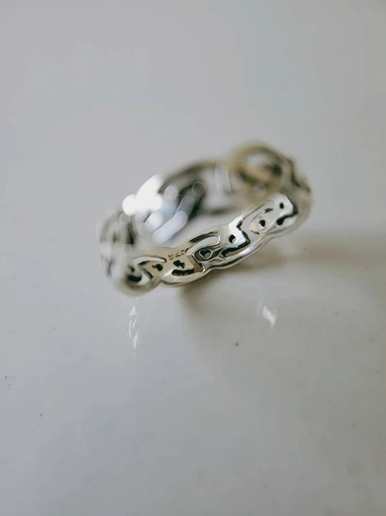 Celtic Sterling Silver Thumb Ring - view 5