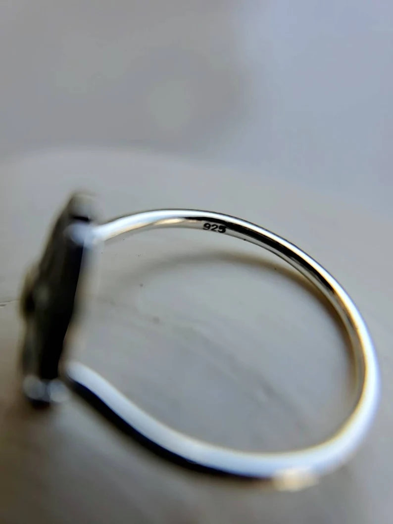 Sterling Silver Nautical Compass Ring - view 7