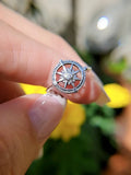 Sterling Silver Nautical Compass Ring - view 2