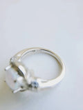 Sterling Silver 925 Halo White Opal Ring - view 6