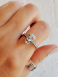 Sterling Silver Skull Ring - view 7