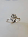 Sterling Silver Skull Ring - view 6