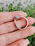 Sterling Silver Blue Opal Ring - view 6