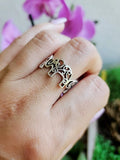 Elephant Mandala Sterling Silver Ring - view 9