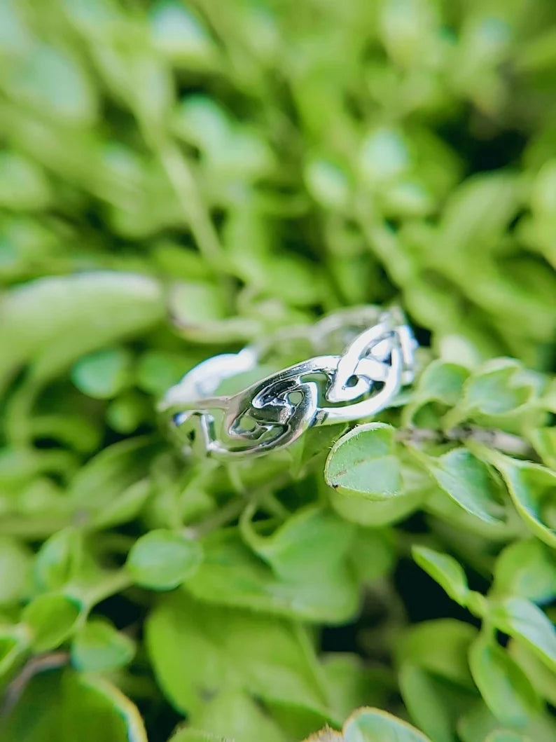 Celtic Sterling Silver Thumb Ring - view 8