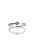 Sterling Silver Dainty Round Cut Stack Ring