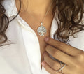 Sterling Silver Tree of Life Spiritual Charm Pendant Necklace - view 4