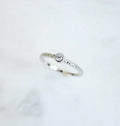 Sterling Silver Dainty Round Cut Stack Ring - view 3