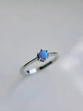 Sterling Silver Blue Opal Ring - view 8