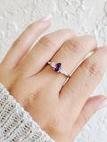 Sterling Silver 925 Amethyst Ring - view 4