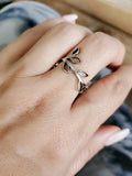 Sterling Silver Leaf Ring - view 5
