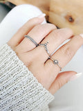 Sterling Silver 925 Dainty Ring Set - view 3